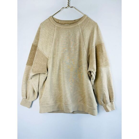 Madewell Women's Brown Cotton Oversized Raglan Pullover Sweatshirt - Picture 5 of 10